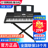 雅马哈（YAMAHA）电子琴KB309 308专业61键成人儿童考级老年初学者家用便携高级琴 KB309+X架+全套配件