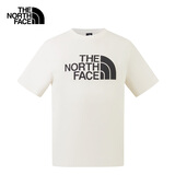 北面（The North Face）【经典款】短袖T恤男宽松棉质半袖户外休闲舒适透气春夏上新款 米白色 XL /180