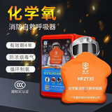消防面罩防烟面具防毒防火酒店国标3C认证家用火灾逃生自救呼吸器 化学氧消防自救呼吸器【HFZY30】