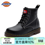 Dickies马丁靴男靴春季百搭靴子男高帮黑色皮靴英伦短靴厚底工装鞋子 黑色S28（男款） 44 【偏大一码，适合运动鞋45】