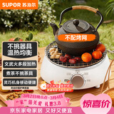 苏泊尔（SUPOR）迷你电陶炉煮茶器煮茶炉煮茶壶养生围炉煮茶茶艺炉泡茶家用办公老白茶黑茶花茶不挑器具SW-DTL01