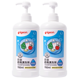 贝亲（Pigeon）奶瓶清洗剂婴儿专用玩具果蔬清洗剂清洁剂洗洁精实惠套装 700ml*2