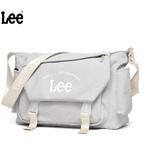 Lee 斜挎包女包大学生日系工装单肩包大容量邮差包生日礼物 灰色
