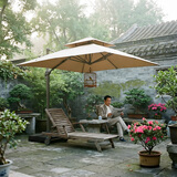 步步娇户外遮阳伞庭院伞大太阳伞罗马伞室外露台花园摆摊户外伞 经济款：3M配300斤底座