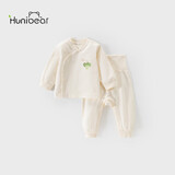 欢喜小熊宝宝春秋内衣套装打底衣婴儿秋衣秋裤高腰护肚衣服