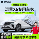 智汇吉利远景x6专用车衣全车罩suv远景x6pro防晒隔热防雨雪加厚牛津布 2016-2021款吉利远景X6专用车衣全车罩 加厚防暴晒防雨防风防水防雪防霜防冰雹牛津布车衣车罩