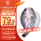 GUO LIAN国联水产 三去海鲈鱼400g*3条净重2.4斤生鲜鱼类源头直发