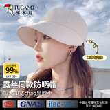 啄木鸟（TUCANO）防晒帽女可挂口罩显脸小防紫外线棒球帽遮阳帽太阳渔夫帽鸭舌帽女