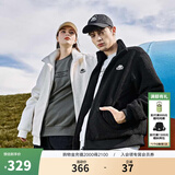 卡帕（Kappa）背靠背2025新款羊羔绒外套情侣男女立领宽松开衫夹克 黑色-990 L