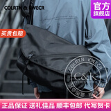 Colrtn Kwecr男士新款2026单肩包大容量时尚斜挎包运动休闲背包邮差包男 CK黑色37*30*15