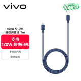 vivo9.2A 编织闪充数据线 1m 蓝紫双Type-C口 支持120W超级闪充 支持多协议设备 X300数据线X200数据线