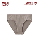 MUJI MUJI 女式 弹力天竺编织中腰短裤 内裤 FCE01A1A 深咖啡色 M