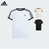 阿迪达斯（adidas）3 STRIPES T-SHIRT 日常运动短袖圆领T恤 KE0920白色