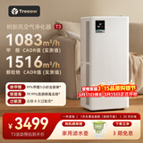 树新风空气净化器除甲醛猫毛TVOC异味除菌除过敏认证家用大空间全效净化器T3