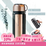 乐扣乐扣（LOCK&LOCK）保温壶304不锈钢保温保冷水壶户外露营旅行壶1.8L金色