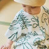 papa【竹棉】爬爬夏季婴儿连体衣男女宝宝凉感透气抑菌爬服