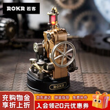 若客（ROKR）工业之城摩斯电报机 拼装玩具机械模型积木拼图儿童男孩生日礼物
