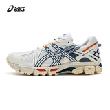 亚瑟士ASICS男女回弹耐磨透气越野跑鞋 GEL-KAHANA 8 米色/蓝色 40