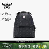 MCM【通勤搭子】STARK 小号印花logo双肩背包 黑色