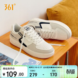 361°运动男鞋春夏季学生复古厚底增高小白休闲板鞋子男672426615-5