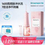 罗曼（ROAMAN）小熊冲牙器便携电动牙齿矫正冲洗器洁牙器水牙线学生送情侣男女友生日礼物礼品W10粉