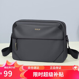 高尔夫（GOLF）单肩包男士大容量斜挎包男轻便防泼水手机ipad包商务休闲时尚挎包