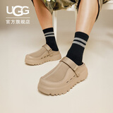 UGG夏季新款男女同款舒适厚底休闲凉鞋1166912DND|深沙色 41