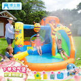 博士豚 充气城堡室外大型户外儿童玩具跳床滑梯攀岩家用小型游乐场 63120-蜜蜂城堡( 可玩水款 )