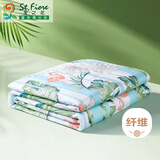 富安娜夏凉被子 夏季空调被夏被 单双人可水洗纤维被薄被芯床品盖被 【升级抗菌】夏凉被 奇遇 1.8米/2米床适用 230*229cm