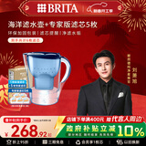 碧然德（BRITA）过滤净水器 家用滤水壶 净水壶 海洋系列 3.5L（蓝）+专家版滤芯5枚 环保加固包装