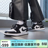 耐克NIKE休闲鞋男女熊猫AJ 1乔丹JORDAN 1运动鞋DC0774-101黑白39