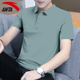 安踏POLO衫短袖男t恤夏季款休闲运动健身服薄款男士冰丝速干跑步男装 7114-13青恒绿【冰丝速干】 2XL (185) 适合160-180斤