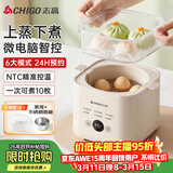 志高（CHIGO）煮蛋器 蒸蛋器 温泉蛋机 智能定时自动断电 煮鸡蛋神器溏心蛋茶叶蛋 小型蒸锅早餐一体机NE-250A