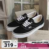 VANS范斯官方 经典款Era黑色经典街头风男鞋女鞋帆布鞋 黑色 34.5