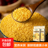 黄小米 油小米杂粮山西特产当季新米五谷杂粮粗粮熬粥月子米 黄小米1斤*2袋 精装