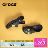 卡骆驰（CROCS）洞洞鞋贝雅男鞋女鞋轻便耐磨一脚蹬拖鞋休闲鞋|10126 黑色-001 43 (270mm)