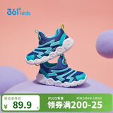 361°童鞋 儿童学步鞋夏季男女童软弹毛毛虫鞋运动宝宝鞋蓝27