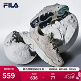 FILA斐乐女鞋跑步鞋情侣同款老爹鞋FILA MARS火星鞋男鞋休闲运动鞋 【女款】奶白/木薯粉-GT 36