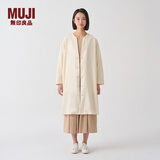 MUJIIDEE 女式 平纹 无领夹克衫女装外套  GAD02C4S 米白色 M (155/80A)