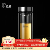 希诺（heenoor）双层玻璃杯男家用商务办公泡茶杯子过滤车载水杯XN-9302 345mL