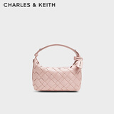 CHARLES&KEITH[折扣]编织可调节手提斜挎包饭盒包生日礼物送女友CK2-20151510 LightPink浅粉色 S