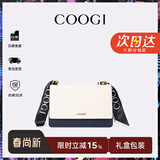 COOGI包包女款轻奢品牌女士单肩包女斜挎包女情人节生日礼物送女友老婆 米白
