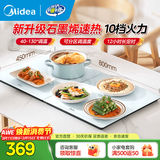 美的（Midea）暖菜板加热板热菜板保温板 冬季餐桌加热垫桌垫暖菜板2025新款多功能家用 60/80cm可选方形/折叠式 【升级石墨烯】可折叠8045FZ Pro
