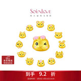 周大福SOINLOVE 萌宠系列 小金兔黄金转运珠配手绳 VR1528生日礼物