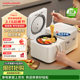 摩飞电器（Morphyrichards）双胆电饭煲电饭锅 家用3-4人多功能2+2L双胆双控电压力锅煮饭微压低糖煲汤锅MR8501白