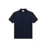 BURBERRY巴宝莉新款男士纽扣下格纹短袖polo衫80843991/81123961蓝M