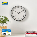 宜家（IKEA）PLUTTIS普鲁提挂钟现代简约钟钟表客厅百搭石英钟表 挂钟黑色28cm