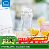 乐扣乐扣（LOCK&LOCK）人鱼线塑料运动水杯夏天便携水壶带刻度提手男女水杯子520ML白色