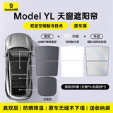 倍思（BASEUS）适用特斯拉遮阳帘Model YL 天窗遮阳挡天幕防晒隔热降温双层黑色1