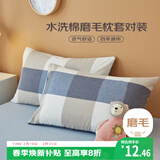 艾薇枕头套磨毛枕套一对儿童枕套卡通学生单人枕套 简兮格 48*74cm